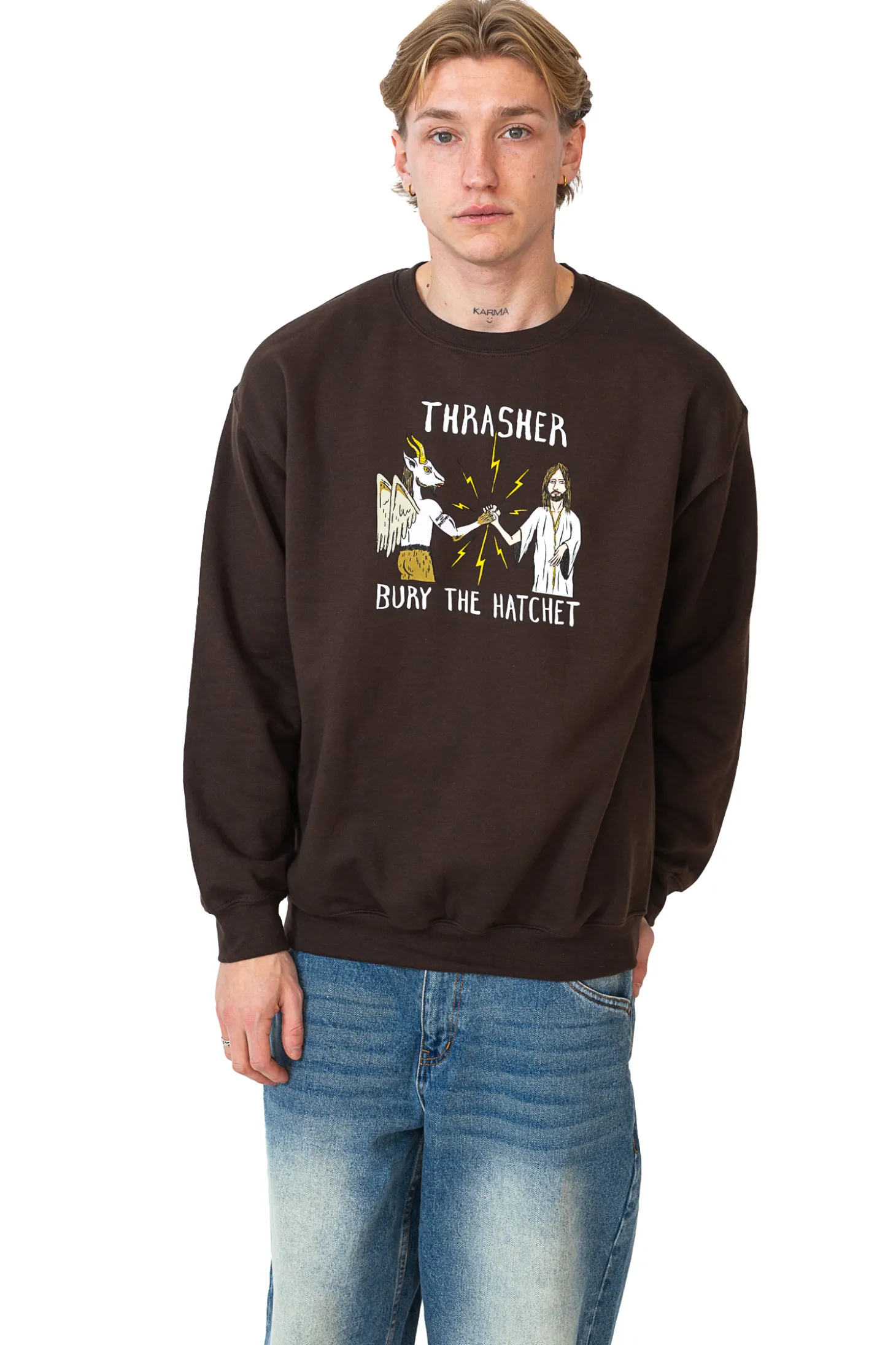 Bluza Bez Kaptura Thrasher x Toy Machine B.T.H.