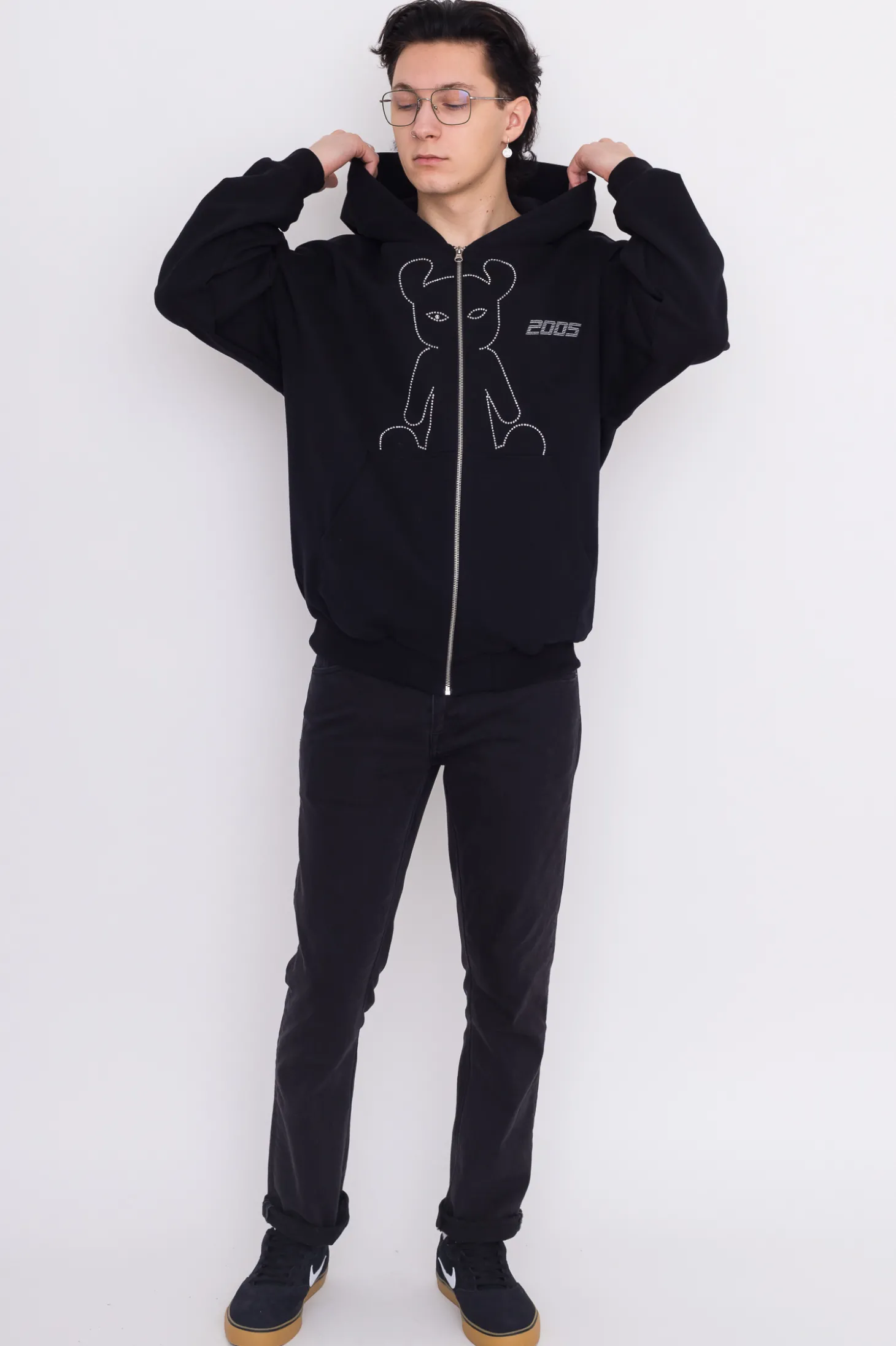 Bluza Rozpinana 2005 Studded Horned Lucy Zip Hoodie