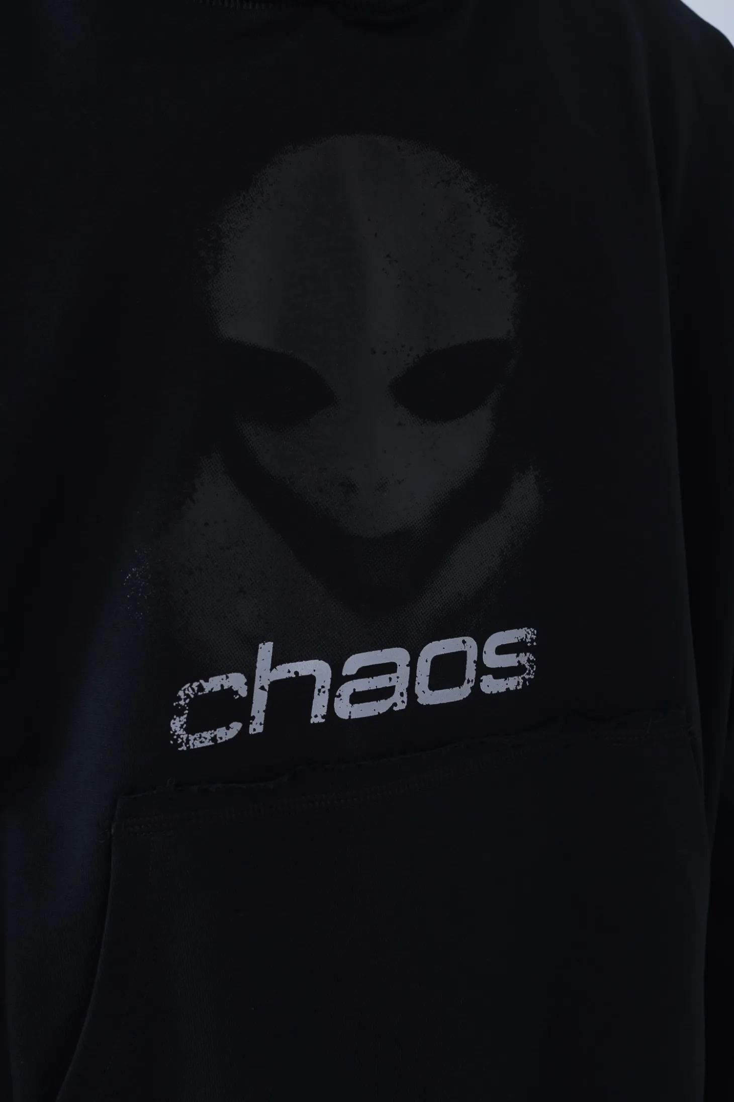 Bluza Z Kapturem Chaos Alien Distressed