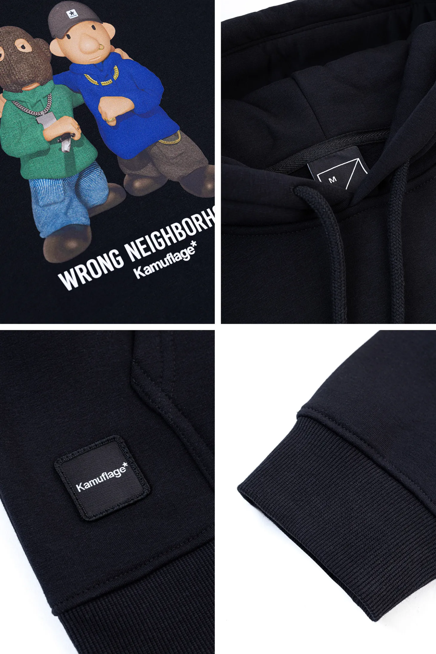 Bluza Z Kapturem Kamuflage Bad Neighbor