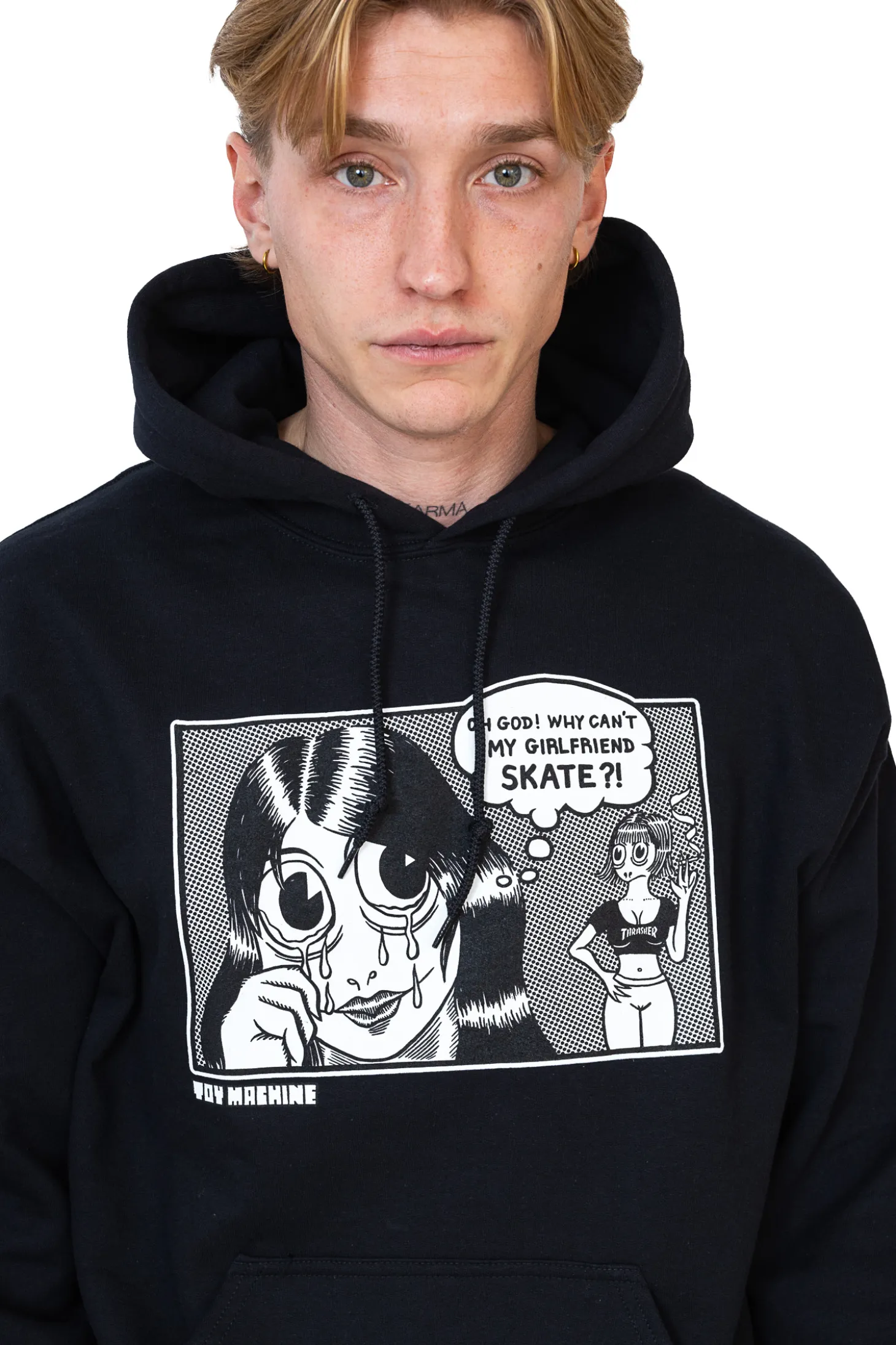 Bluza Z Kapturem Thrasher x Toy Machine Girlfriend