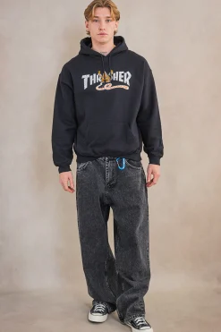 Bluza Z Kapturem Thrasher x Toy Machine Pyramid