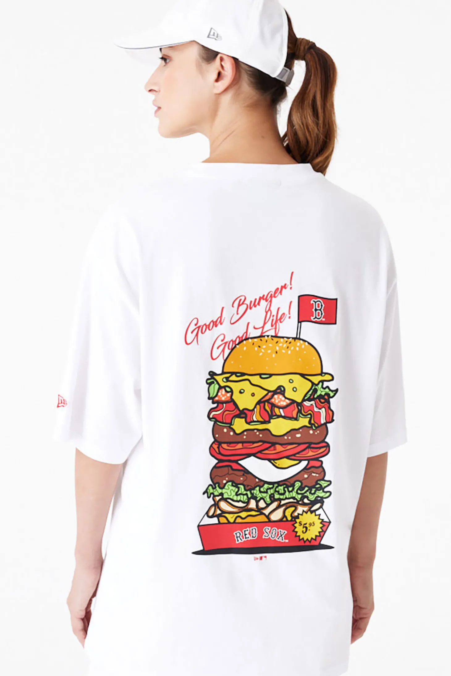 Koszulka New Era Boston Red Sox MLB Burger Graphic Oversized